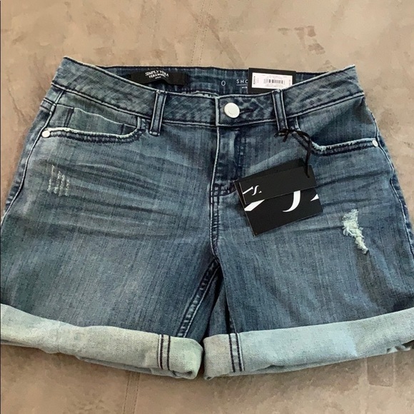 Simply Vera jean shorts, wear cuffed or down - Picture 1 of 8